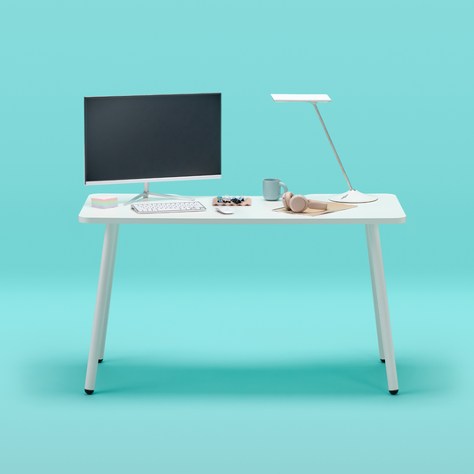 Cade Home Office Desk in White